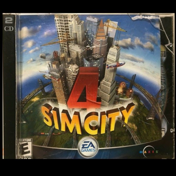 Sim City 4 PC CD-ROM Game 2 Disk Set Vintage EA Games 2003 Very Good Condition - Picture 2 of 5